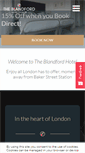 Mobile Screenshot of blandfordhotel.com